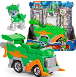 Paw Patrol veicolo di salvataggio cavalleresco di Rocky con personaggio