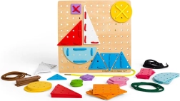BIGJIGS TOYS gioco da infilare in legno – forme geometriche