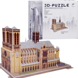 Puzzle 3D cattedrale di Notre‑Dame, 77 pezzi