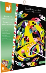 Janod immagini da grattare Animali del mondo mini