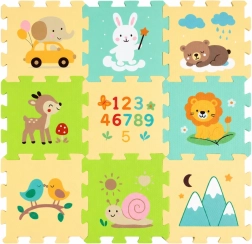 Petite&Mars puzzle da pavimento in schiuma Nexli forest friends (9 pezzi)