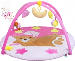 Palestrina musicale PlayTo con orsetto che dorme rosa