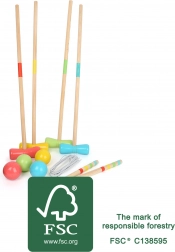 Small foot croquet in legno Active