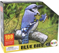 Puzzle 100 pezzi uccello blu