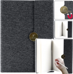 quaderno da ufficio nero per calamitare A5 a righe