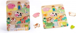Classic World puzzle in legno fattoria – abbina gli animali