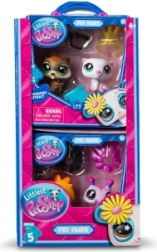 Littlest Pet Shop set di due statuine da collezione con accessori