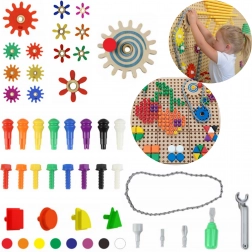 Masterkidz kit da costruzione accessori con pioli, viti e strumenti - 352 pezzi