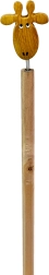 Matita in legno con testa di giraffa