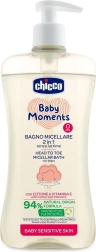 Chicco shampoo micellare per capelli e corpo Baby Moments Sensitive 500 ml