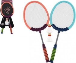 Set badminton per bambini 2 racchette e 2 volani, 60 cm