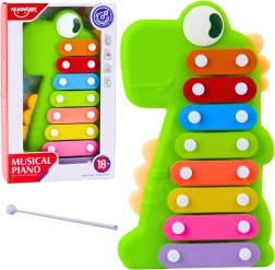 Cembali per bambini – dinosauro, verde, 8 toni