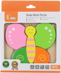 Puzzle mini in legno farfalla per bambini di Viga