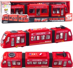 Metro rosso 1:16 con effetti di luce e suono