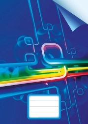 Reas-Pack quaderno scolastico A5, non rigato, 10 fogli, blu