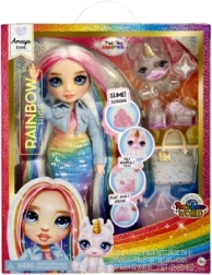 Rainbow High Amaya – classica bambola fashion con slime e animaletto unicorno
