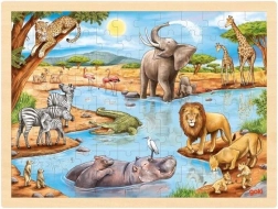 Puzzle in legno Savana africana 96 pezzi Goki