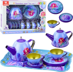 Set da tè in metallo per bambini – sirena