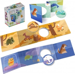 Set di 3 leporelli interattivi Animaletti KukiKuk
