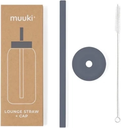 Cannuccia Muuki Lounge con coperchio in grigio fumé