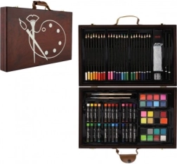 Set creativo per pittura in custodia di legno