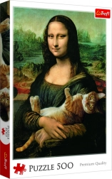 Puzzle Mona Lisa e gatto Mruczek