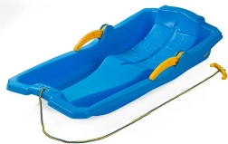 Slitta in plastica con freni Baby Mix Karol blu