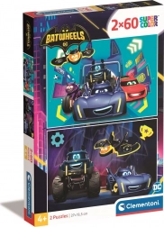 Puzzle Batwheels 2x60 pezzi