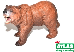 Figura di orso grizzly – dipinta a mano