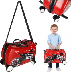 valigia per bambini con ruote e motivo moto 30 l