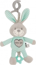 Coniglietto musicale educativo in peluche con clip Baby Mix, menta