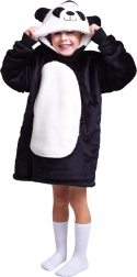 Cozy Noxxiez calda coperta-felpa con cappuccio panda per bambini 3–6 anni
