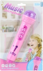 Microfono rosa a batterie