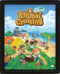 Immagine 3D Animal Crossing con stampa lenticolare