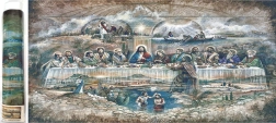 Pittura diamantata Ultima Cena 80 × 40 cm