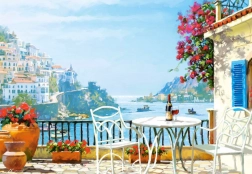 Puzzle 1000 pezzi – vino mediterraneo per due