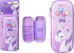 Astuccio con unicorno 3D rosa 23 × 10 × 5 cm