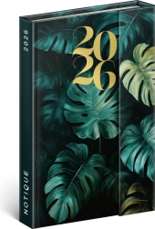 Agenda settimanale magnetica Monstera 2026