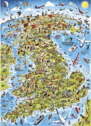 GIBSONS Puzzle Il meglio della Gran Bretagna 1000 pezzi