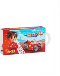 Mini Waffle auto da corsa rossa – set di costruzione con 50 pezzi e minifigure