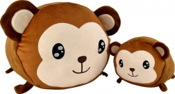 Scimmia di peluche mamma e cucciolo – set 20 e 40 cm