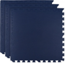Tappetino in schiuma HUMBI 180×60, grande puzzle impermeabile, sicuro, 3 pz, blu scuro