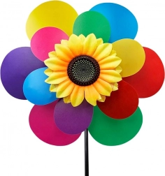 mulino a vento con fiore 36 cm