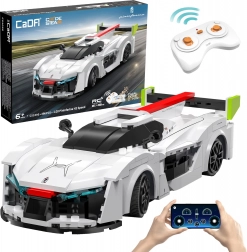 Set di costruzione CaDA RC auto da corsa Pininfarina H2 Speed 1:20 bianca (296 pezzi, Dual Mode)
