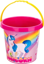 Secchiello per bambini con motivo unicorno 17 cm