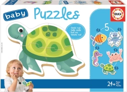 Educa baby puzzle animali marini 5in1 (3–5 pezzi)