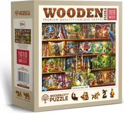 Wooden City puzzle in legno Storia su ogni scaffale – 1010 pezzi