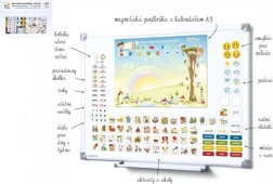 Calendario magnetico per bambini - Scuola materna con 114 magneti