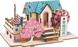 Woodcraft puzzle 3D in legno Casa di Primavera