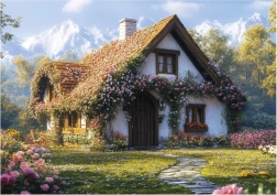 puzzle baita nella valle 100 pezzi XL